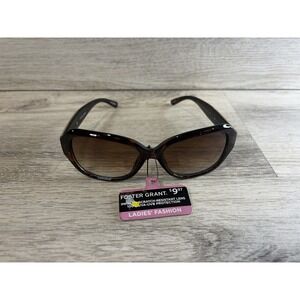 Foster Grant Sunglasses Womens Scratch Resistant UV Protection Brown New